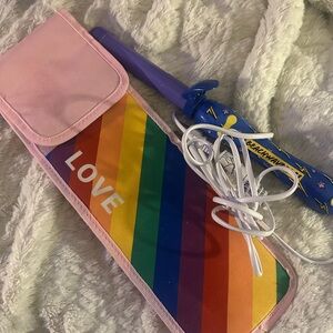 The Beachwaver Co. Pink and Rainbow Curling Iron Set